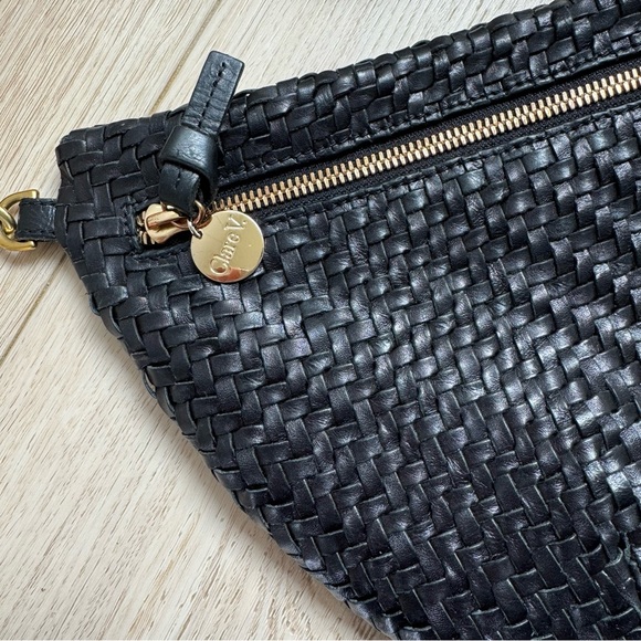 Clare V Grande Fanny - Black Woven Fanny Pack / Belt Bag - Picture 4 of 7